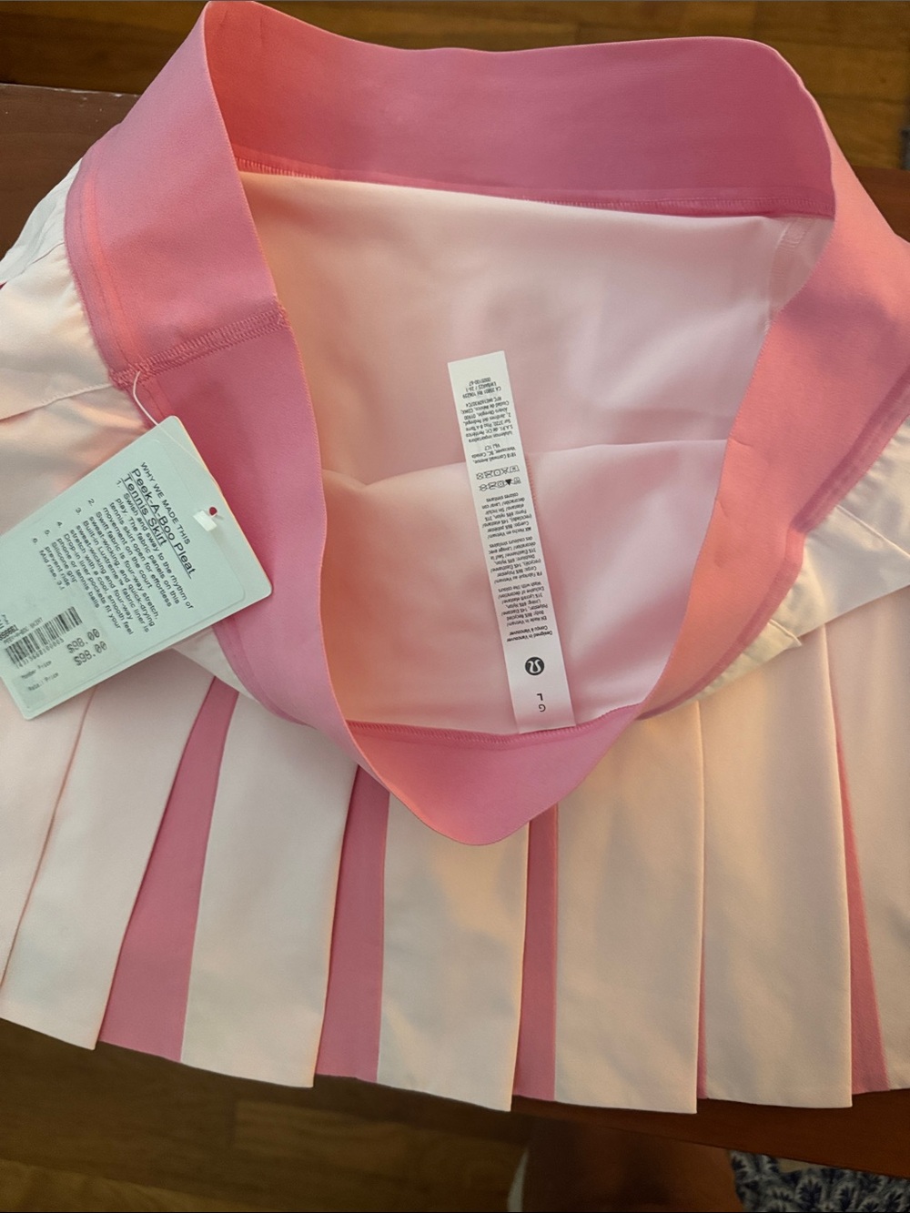 lululemon athletica Pink Pleated Tennis Skirt - Picture 2 of 3